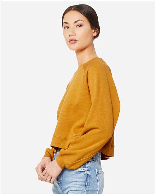 Women's Crop Raglan Crewneck Sweatshirt - 7505 33