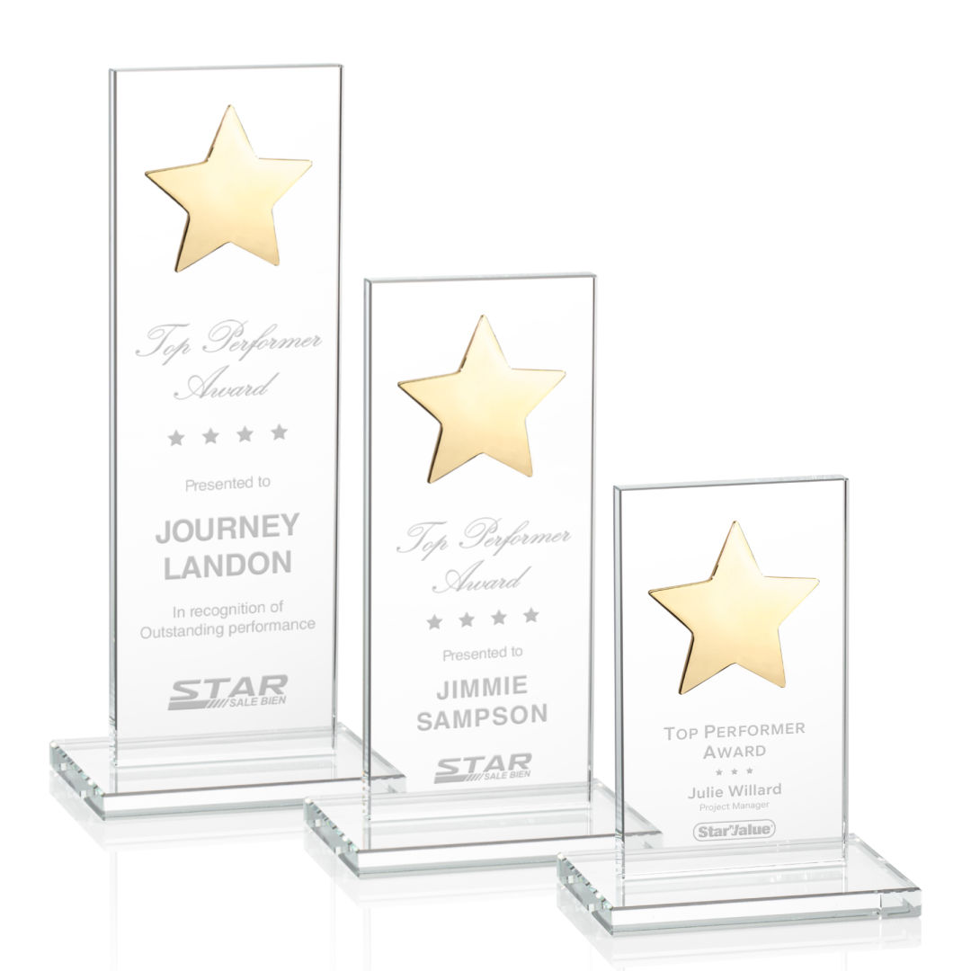 Dallas Star Award - Clear/Gold