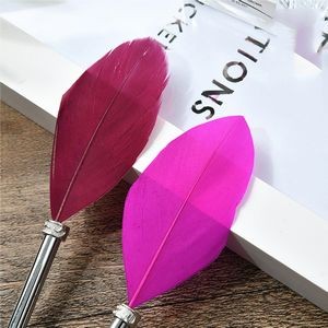 Short Tail Feather Metal Pen 27