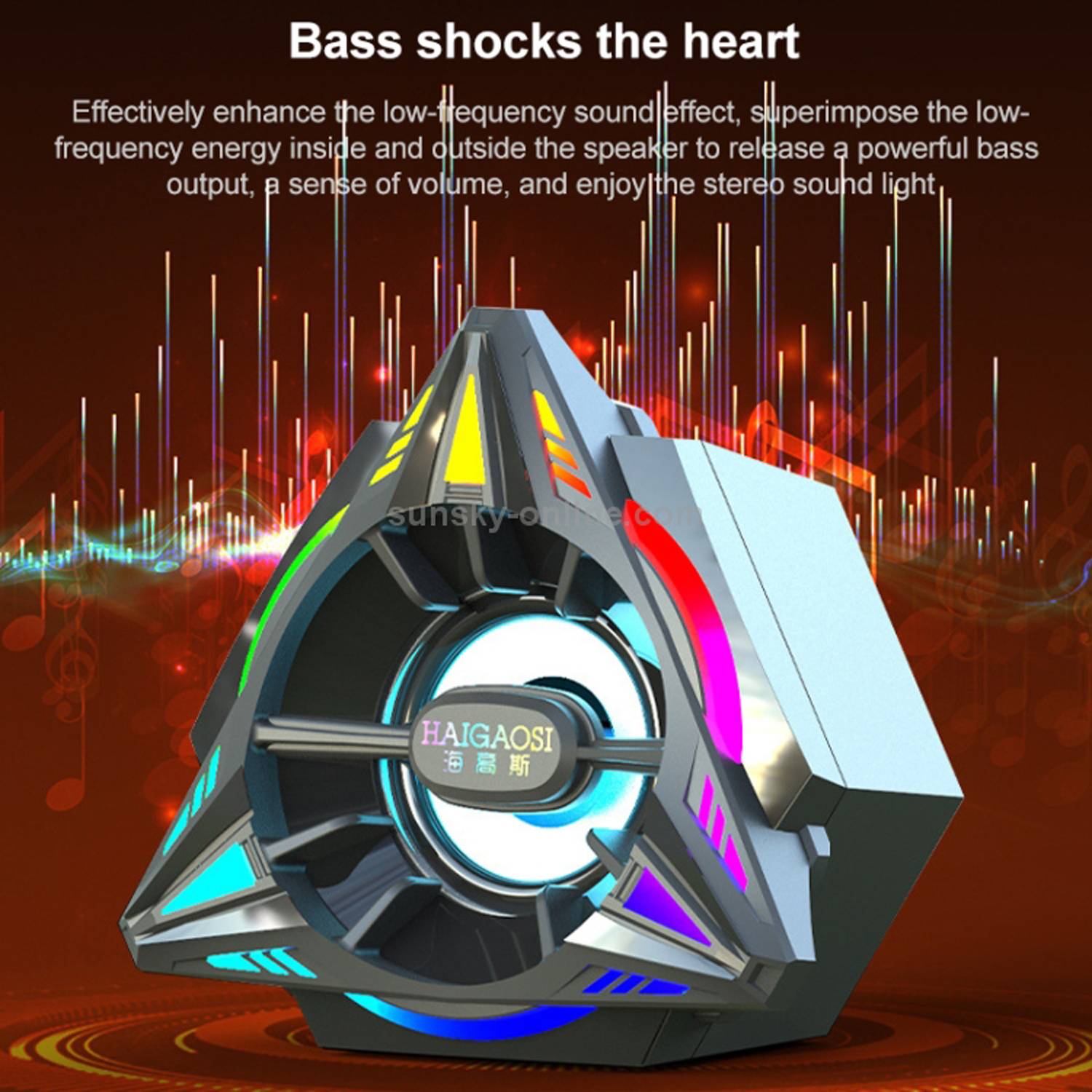 Mini Smart 7 Colors RGB Light Up Speakers 3