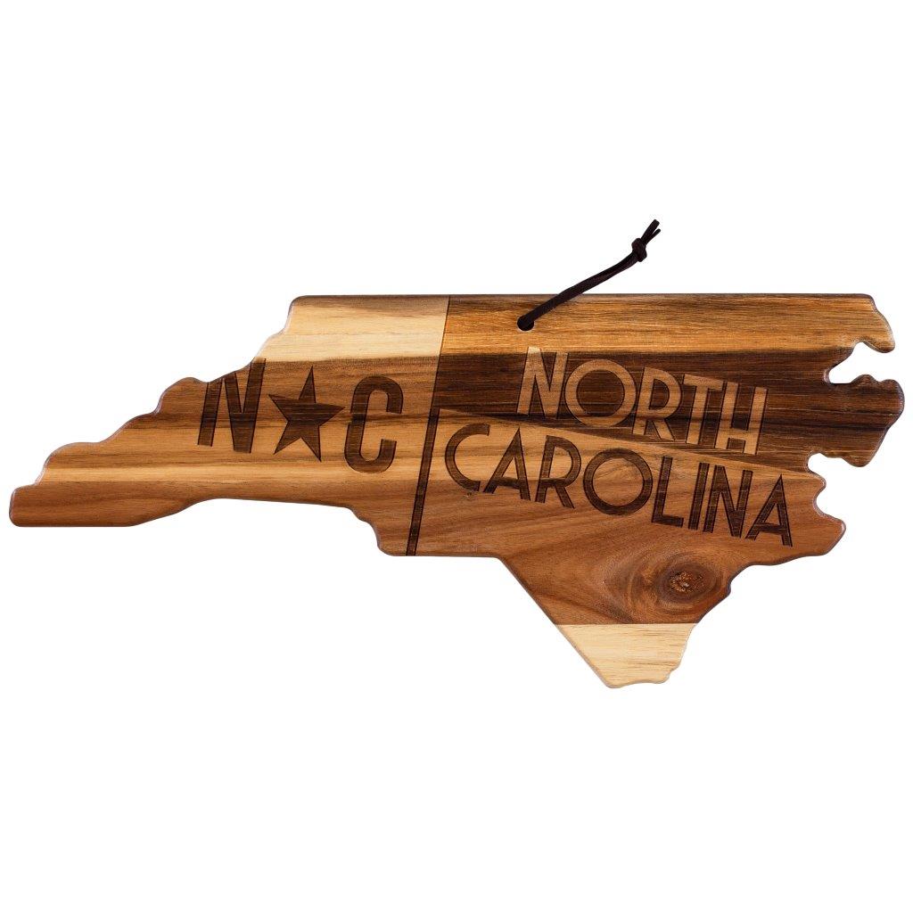 Rock & Branch® Origins Series North Carolina State Shaped Wood Serving and Cutting Board
