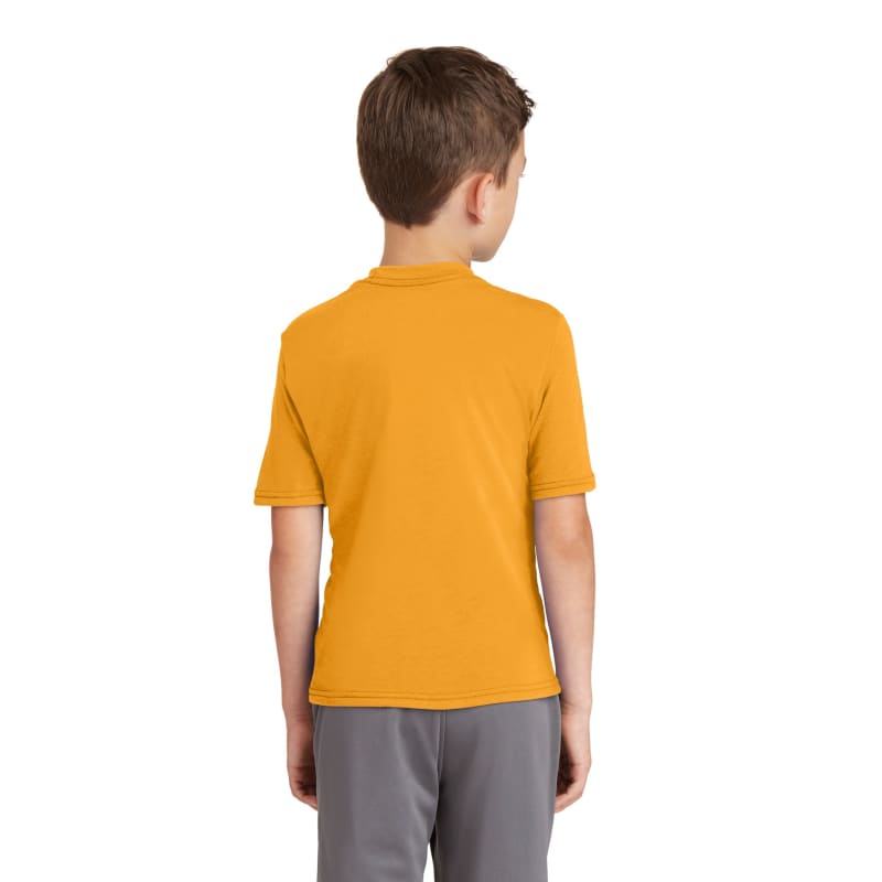 Port & Company Youth Performance Blend Tee. 9