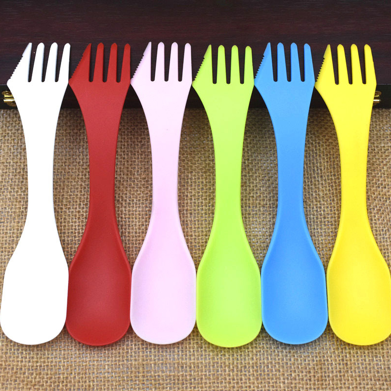 3 in 1 Knife Fork Spoon Multi-functional Camping Sporks 1
