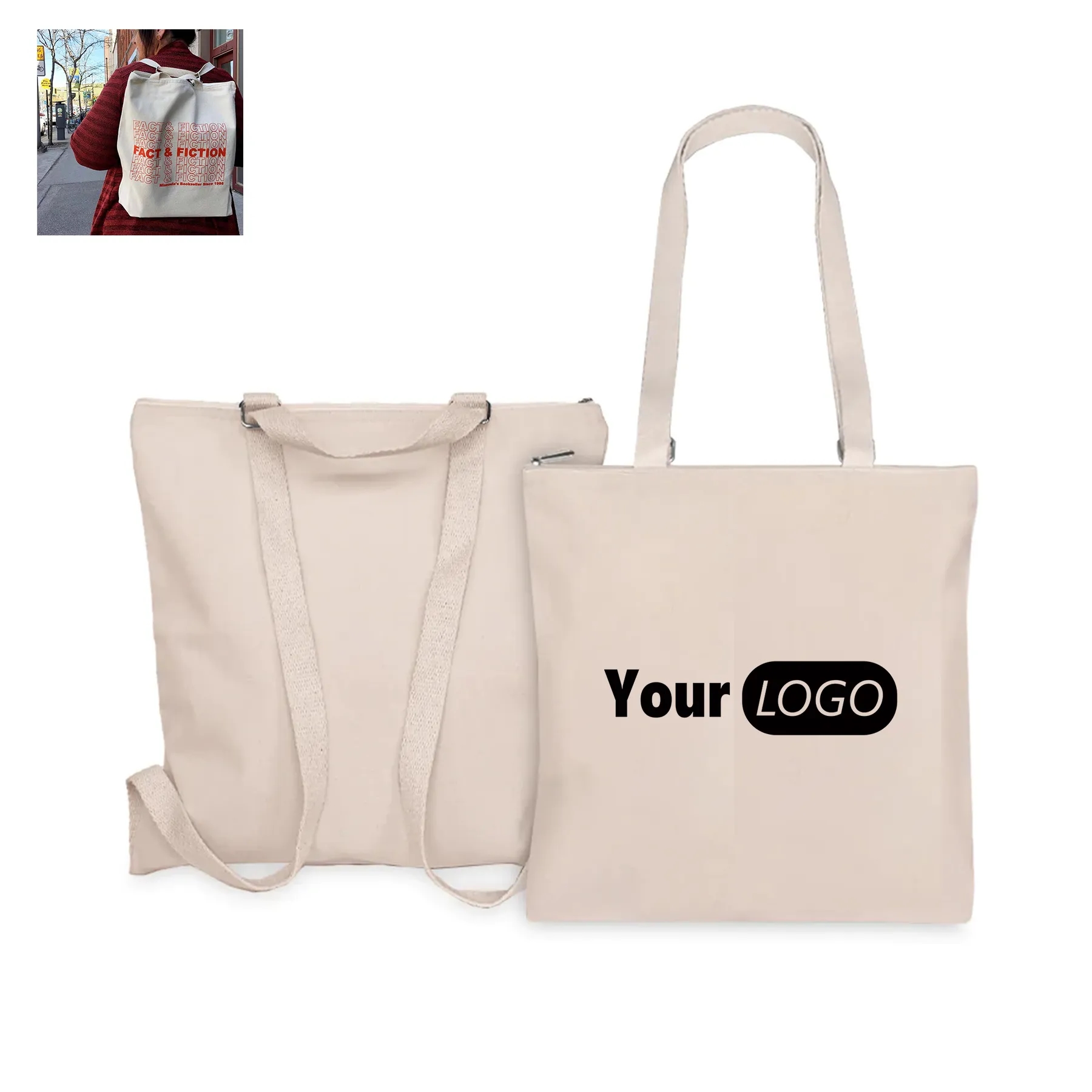 Canvas Backpack/Tote 2