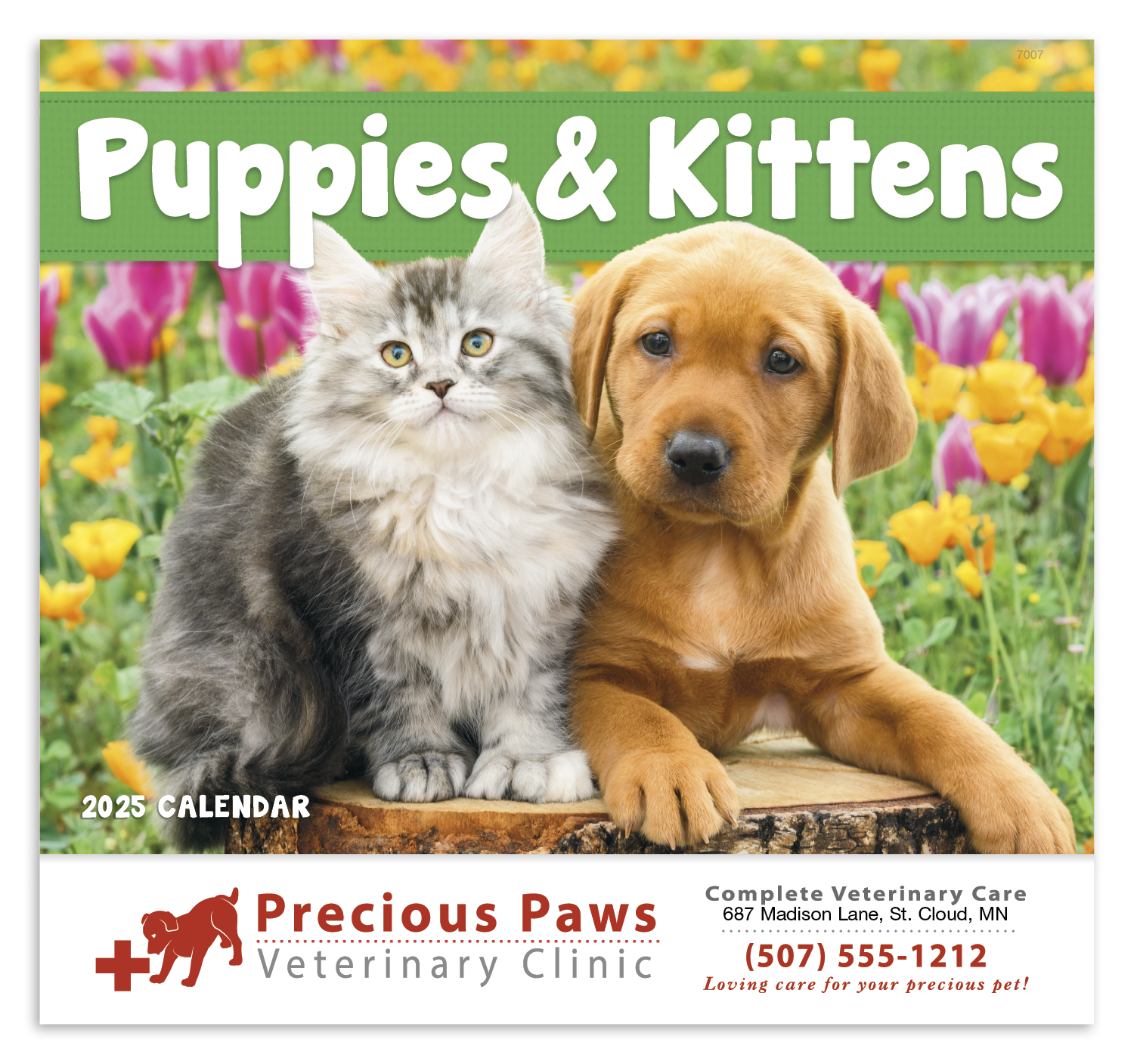 Good Value™ Puppies & Kittens - Stapled Calendar 10