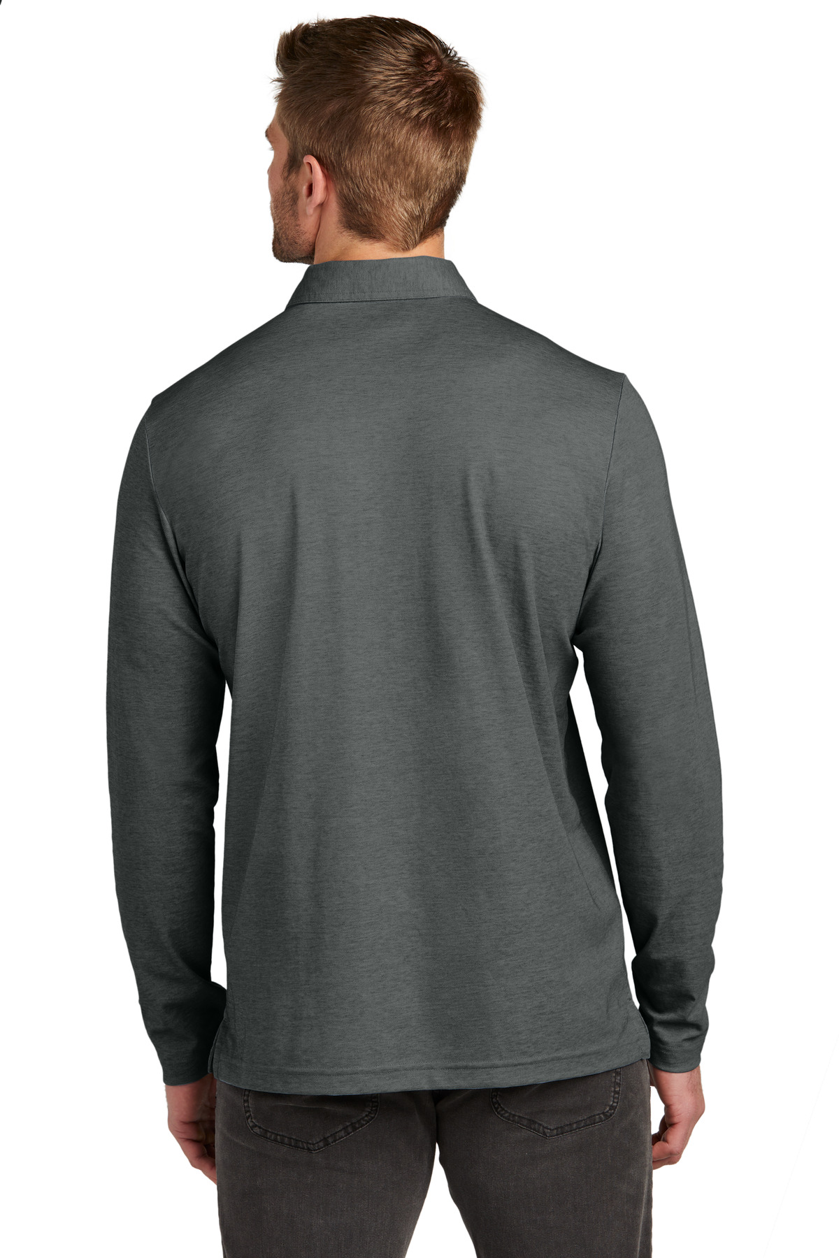 TravisMathew Oceanside Heather Long Sleeve Polo TM1MZ343 24
