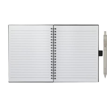 FSC® Recycled 5.5” x 7” Spiral Notebook w/ RPET Pe 17