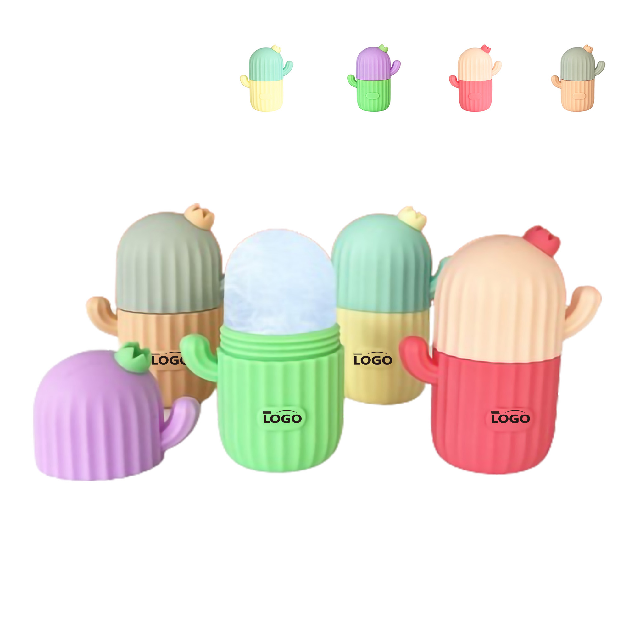 Portable Silicone Cute Ice Cube Roller For Face 9