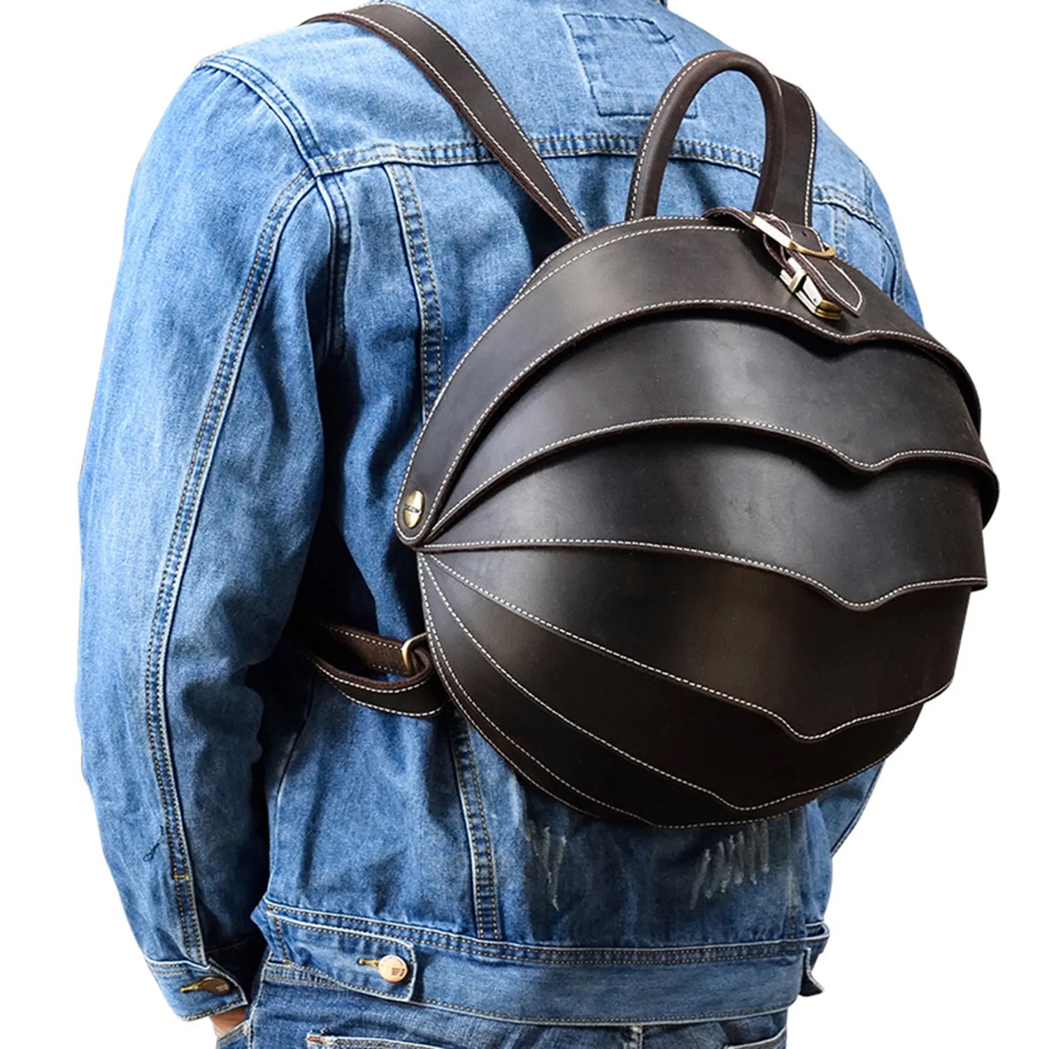 Leather Beetle Backpack 13