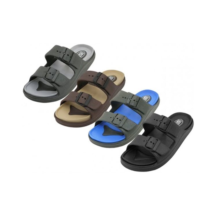 Men's Double Strap Sandals - 4 Colors Sizes 7-12 2