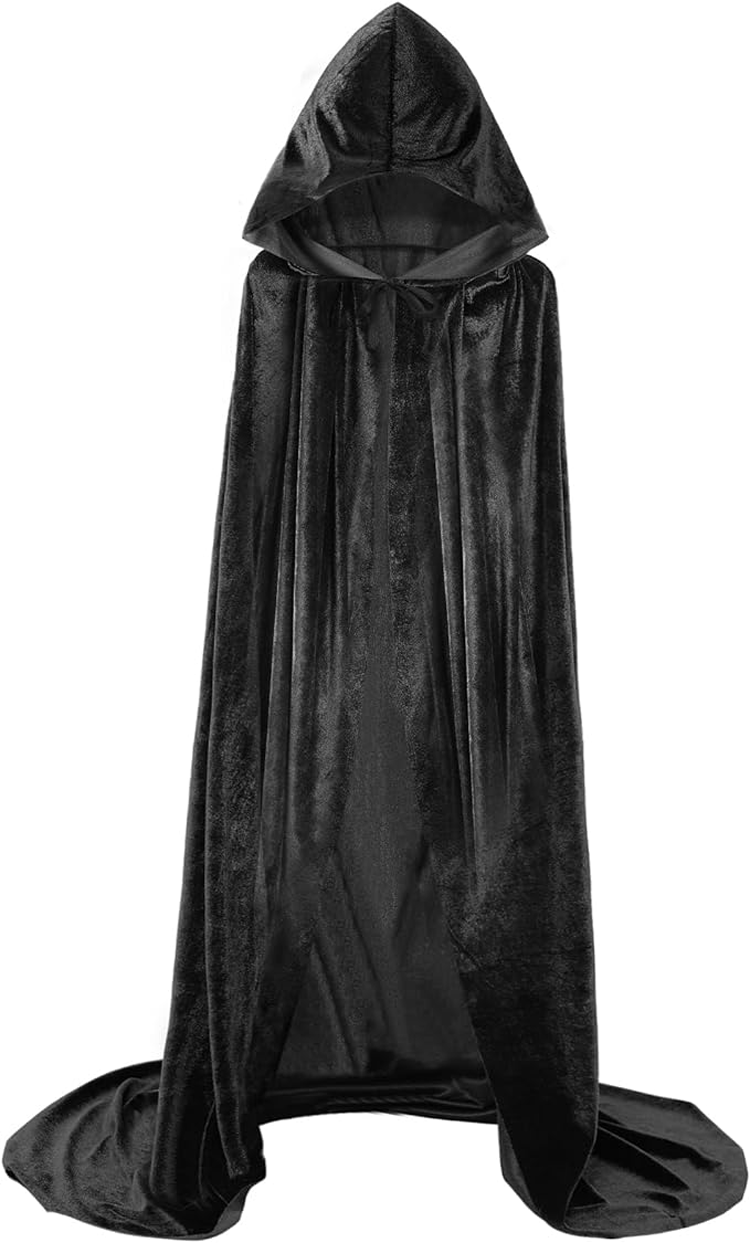 Halloween Party Velvet Cape with Cap 2
