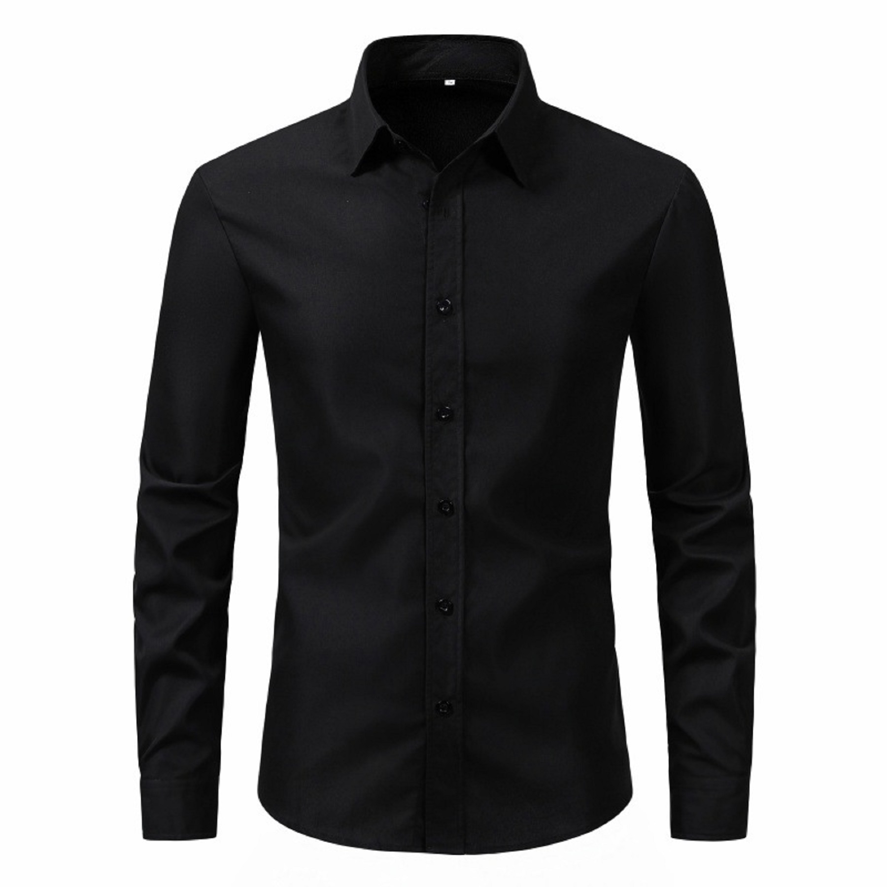Men's Long Sleeve Button Up Shirts Solid Slim Fit 10