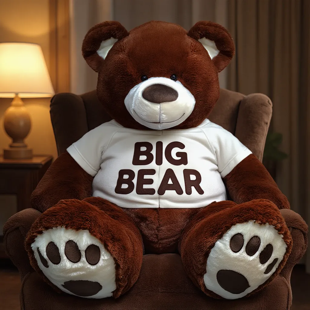 59" Giant Dark Brown Bear 3