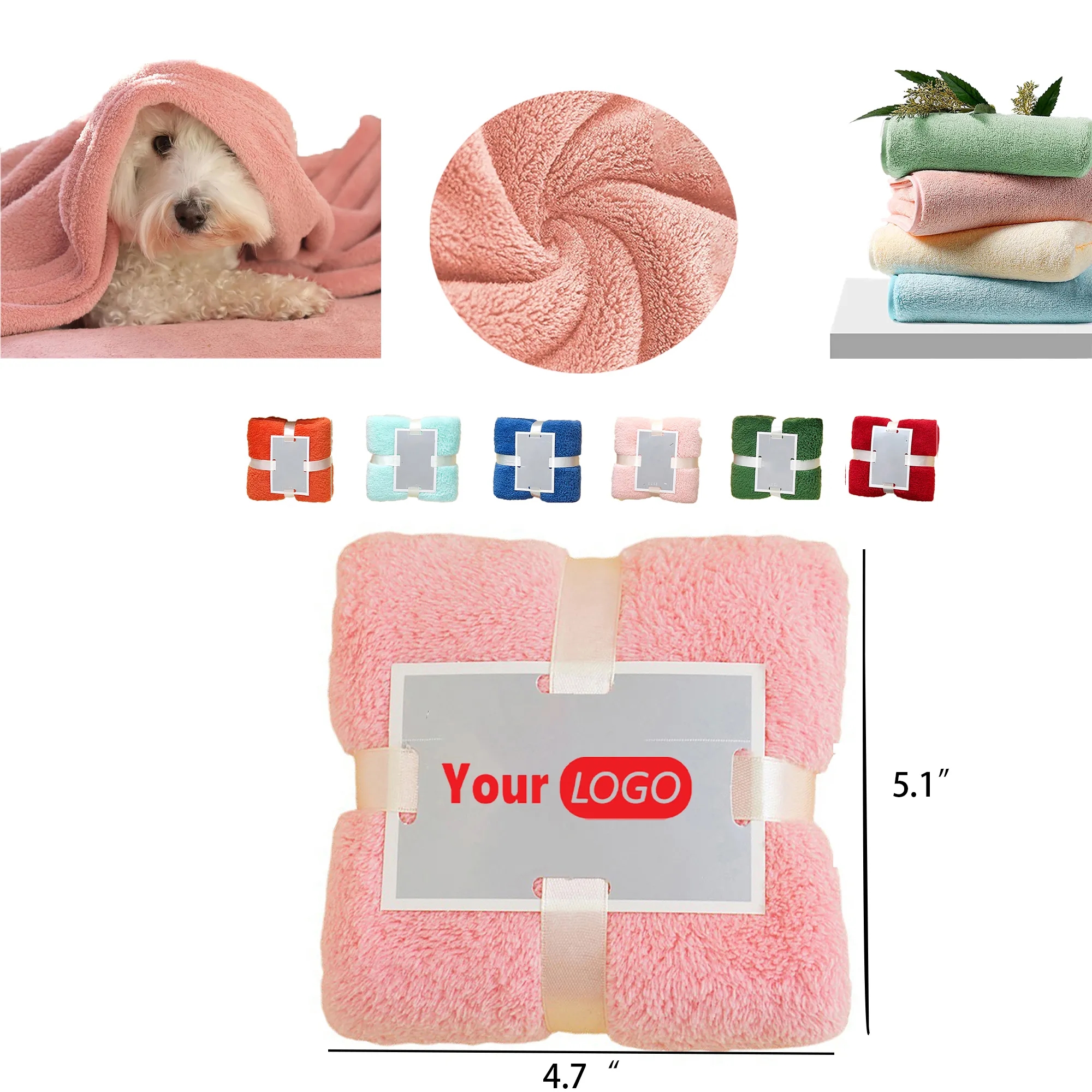 Luxury Coral Fleece Towel Gift Suit 2
