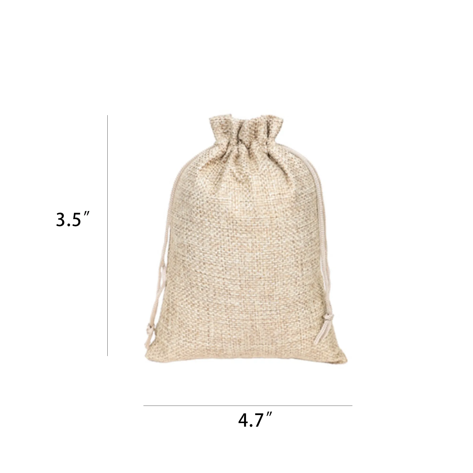 Jute Hemp Bag Drawstring Pouch 2