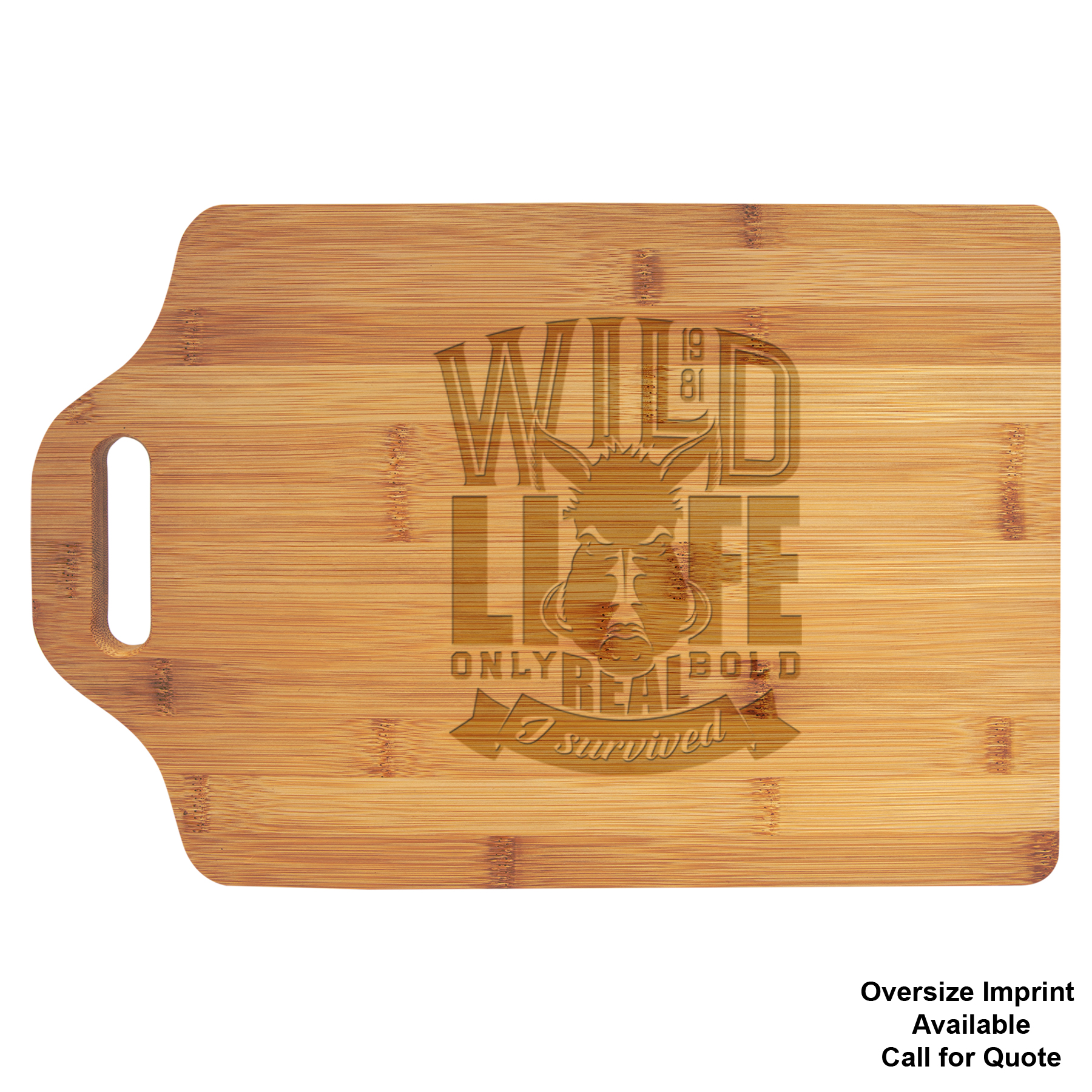 15" x 10" Bamboo Cutting Board w/ Handle 3