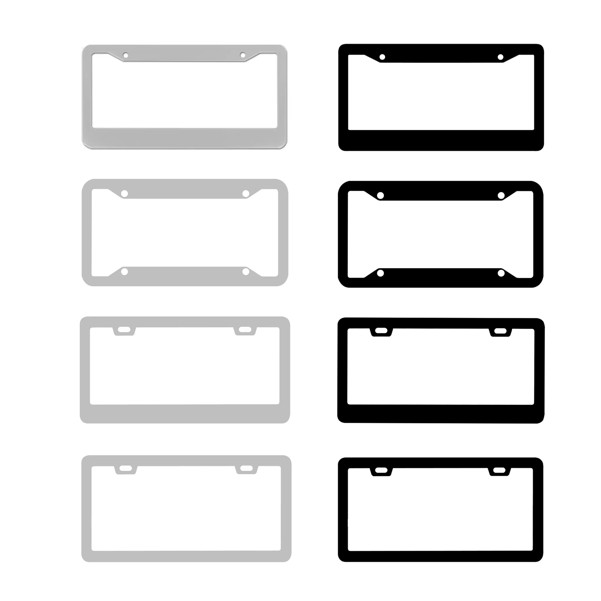 Custom Aluminum License Plate Frame with Full-Color Print 4