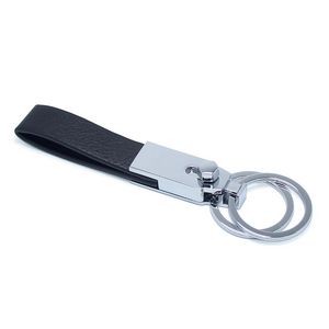 Leather Key Chain-Black 3