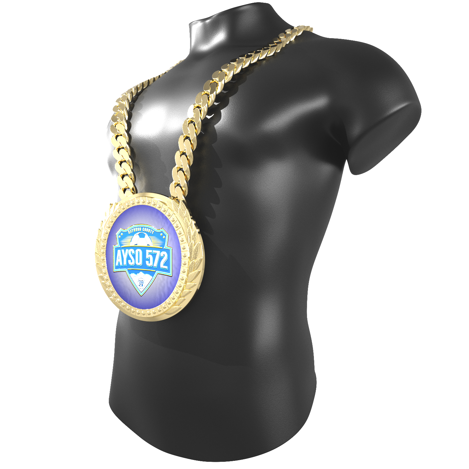 Express Vibraprint® Lite Champ Chain Medal w/ Plastic Chain 11