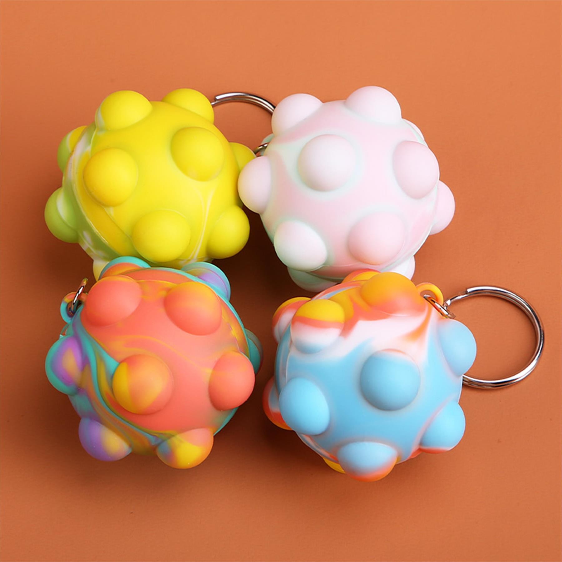 Push Bubble Squeeze Ball Toy Key Chain 13