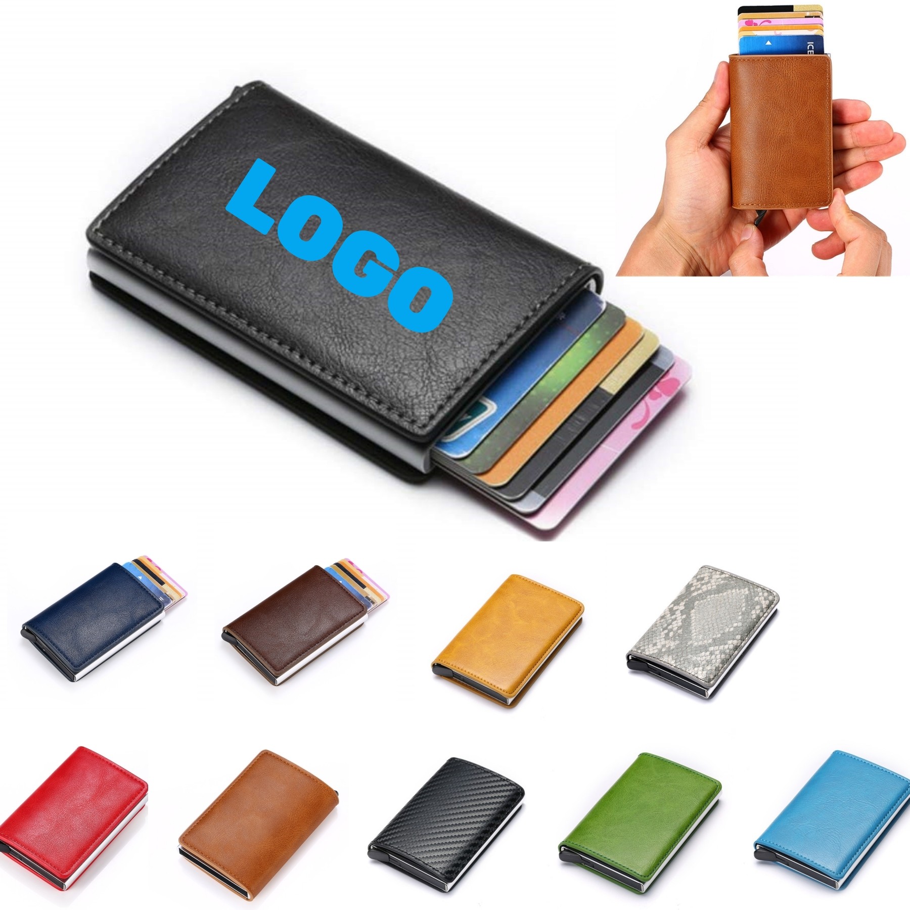 PU Leather Credit Card Case