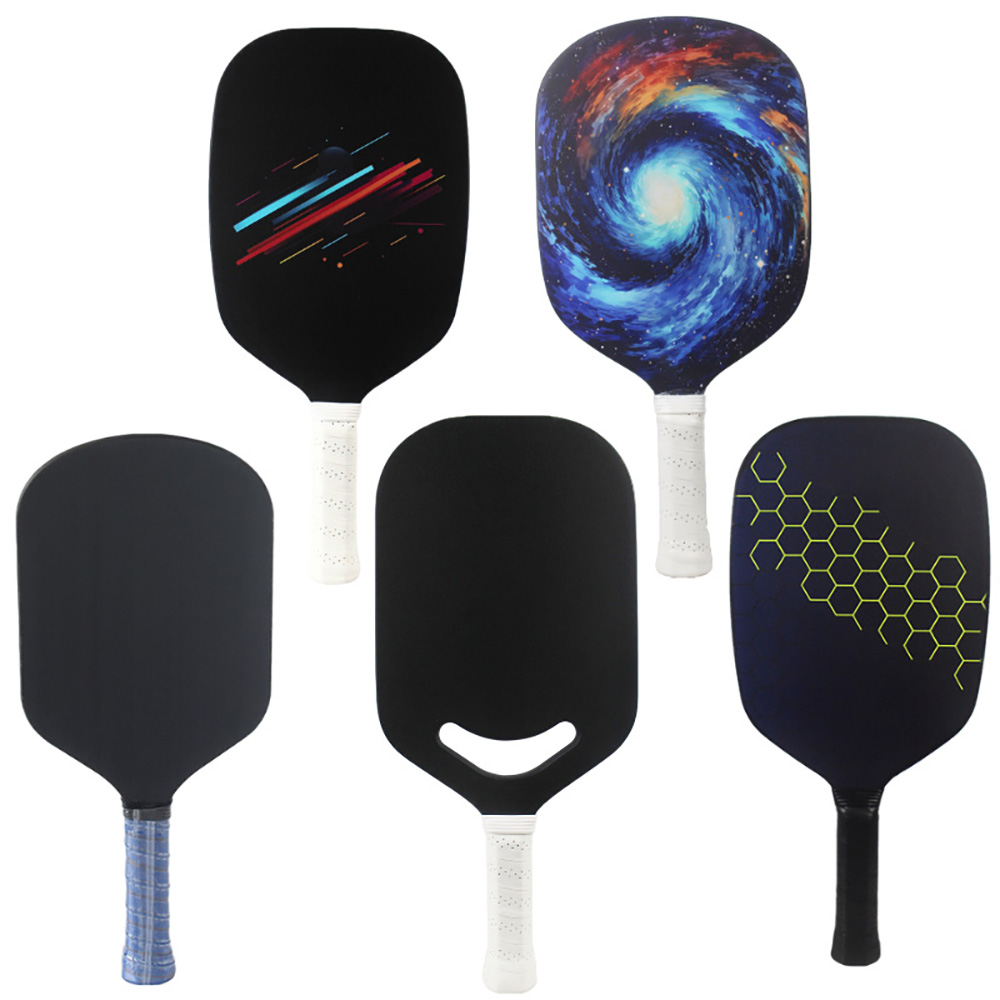 Hot pressed integrated frosted carbon fiber Pickleball Paddle 3