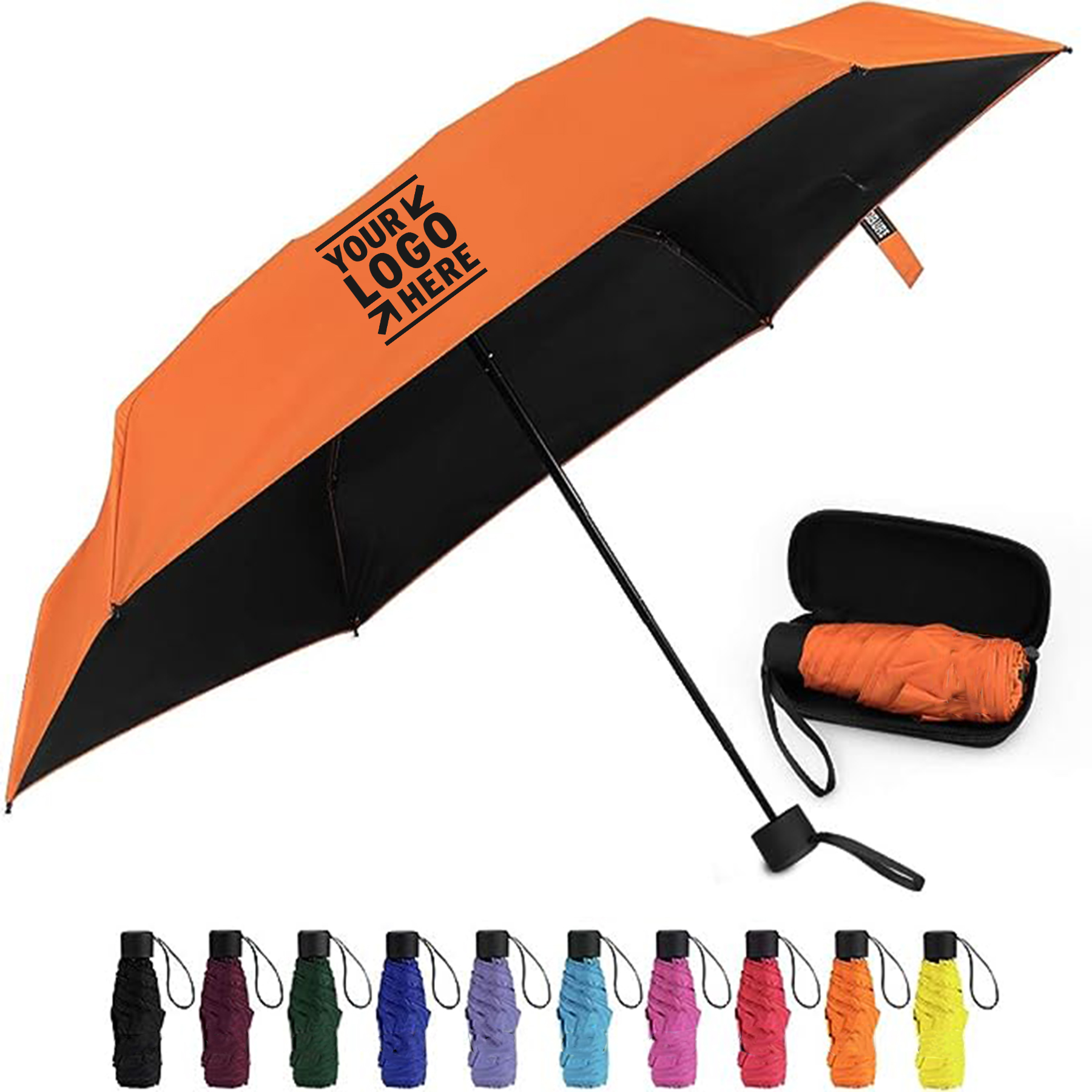 Small Mini Case Light Compact Design Perfect For Travel Portable Parasol Outdoor Sun Rain Umbrellas 2