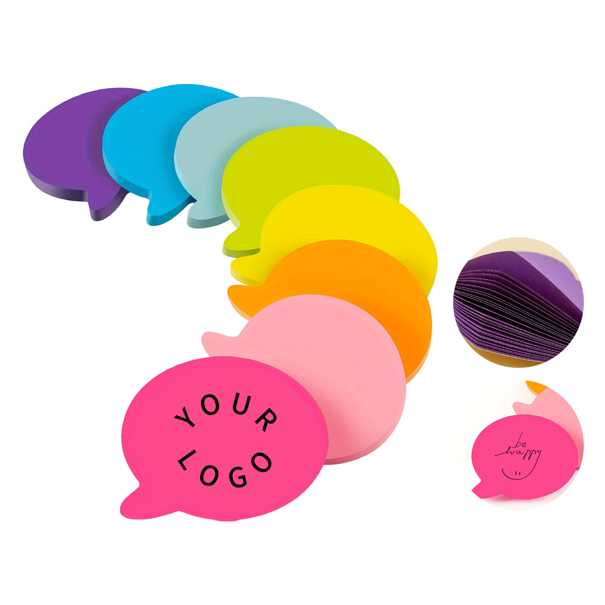 Round Sticky Note Pad 2.76" Diameter 70 Page 1