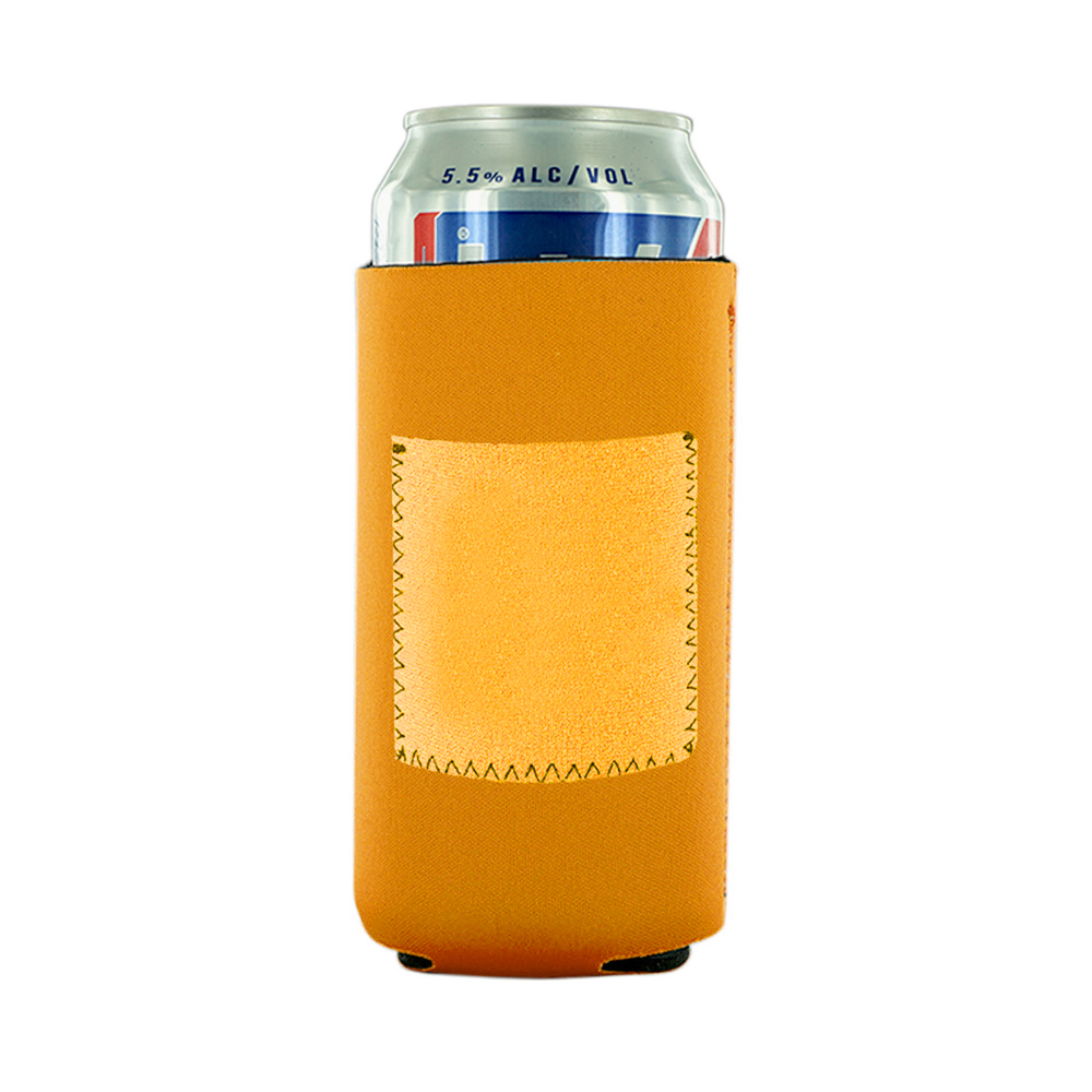 Tall Collapsible Neoprene Can Cooler With Pouch 6.29" X 3.54" 21