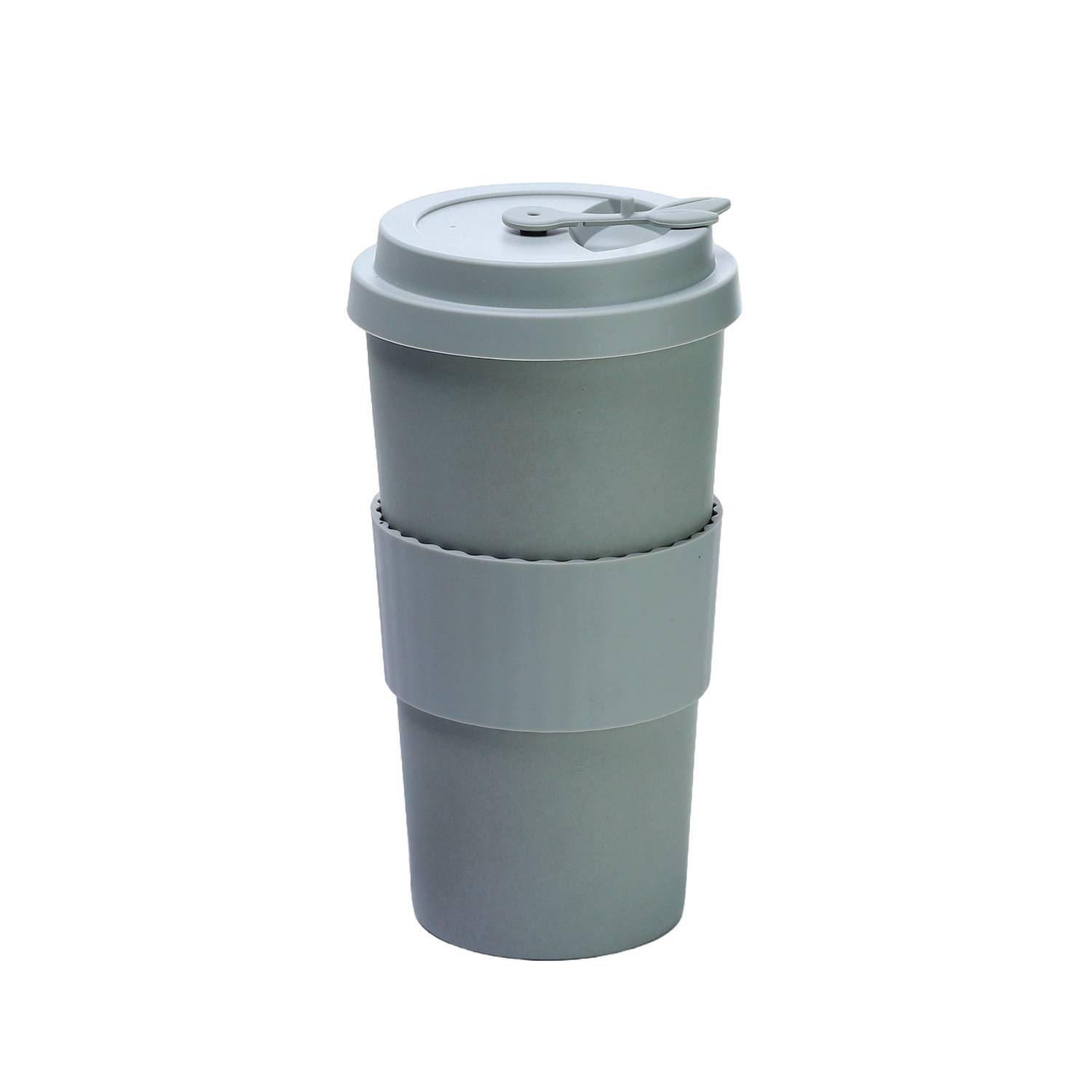 17oz Leak Proof Silicone Coffee Cup w/ Lid 5