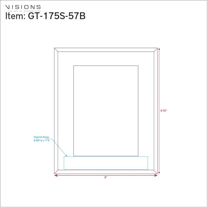Black Glass Photo Frame 3
