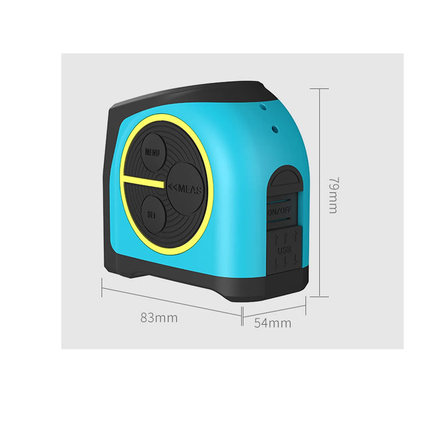 2 in 1 USB Rechargable Lasers Distance Tape Measure 5