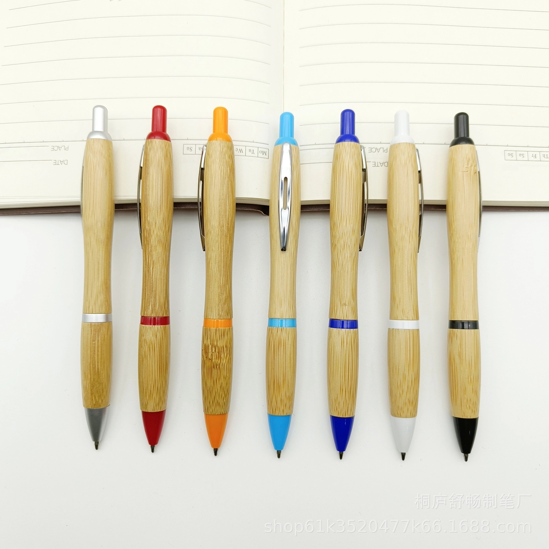 Gourd Shape Bamboo Ballpoint Pen 3