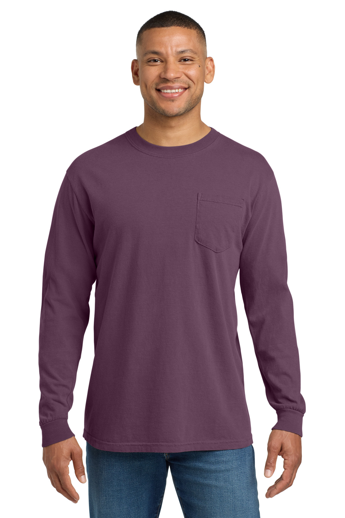 COMFORT COLORS Heavyweight Ring Spun Long Sleeve Pocket Tee. 4410 67