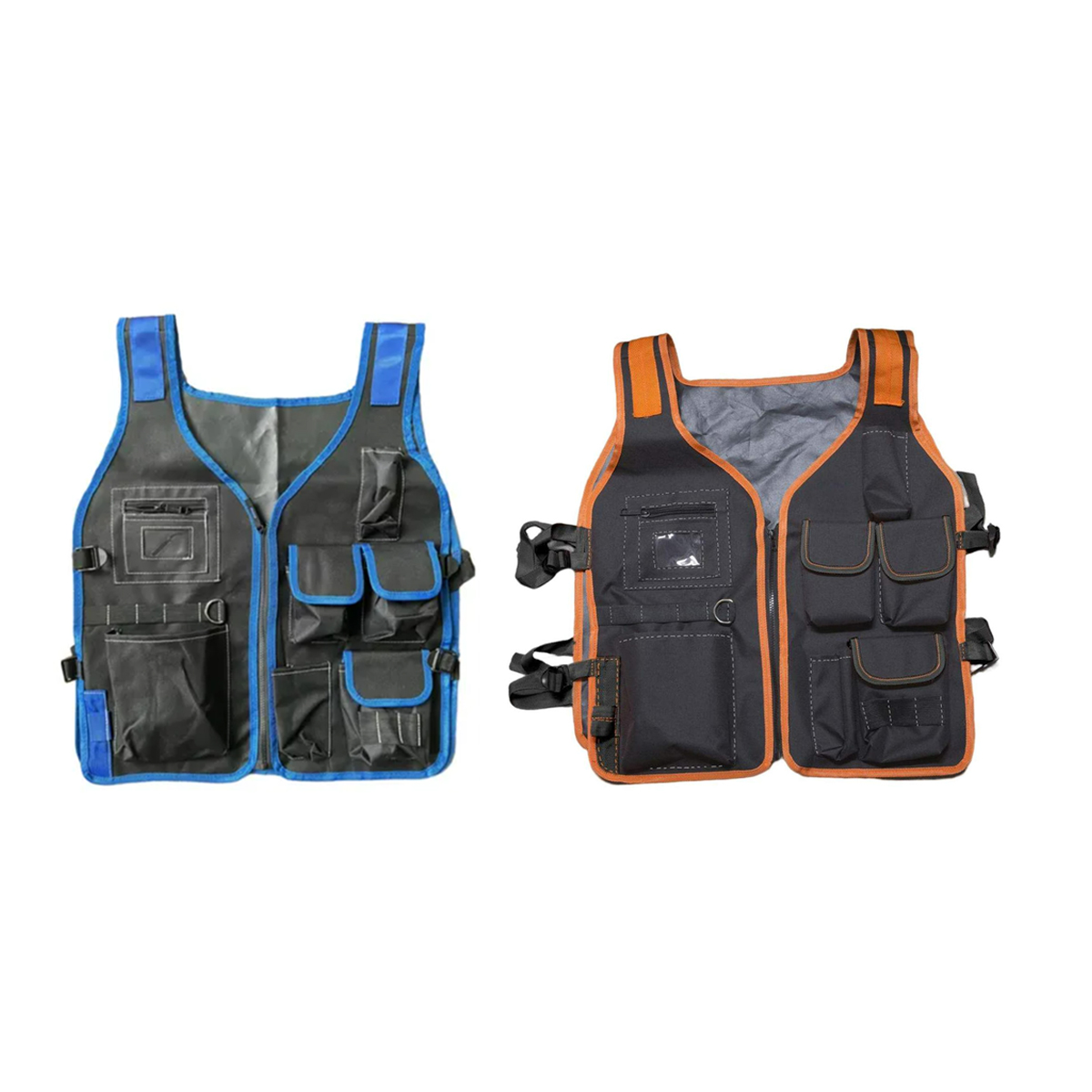 Multi-Pocket Safety Work Vest Tool Storage Gear 2