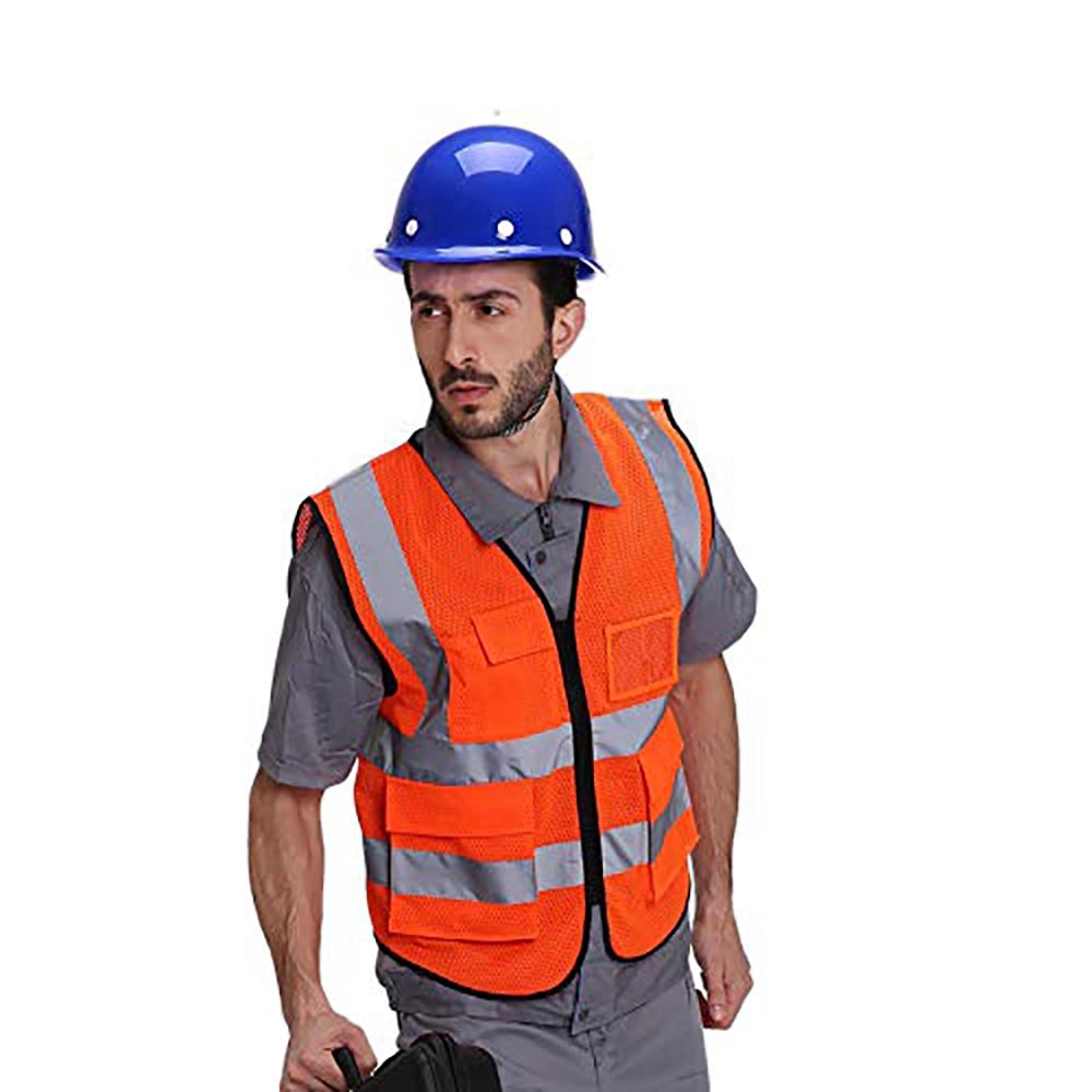 Safety Reflective Vest With Pockets and Zipper 4
