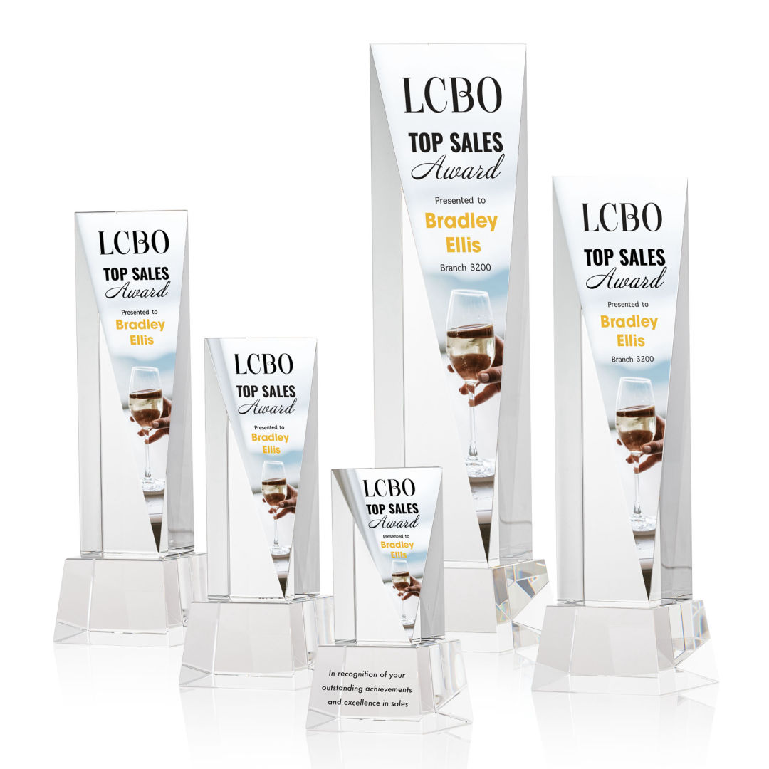 Easton VividPrint™ Award on Base - Clear 5
