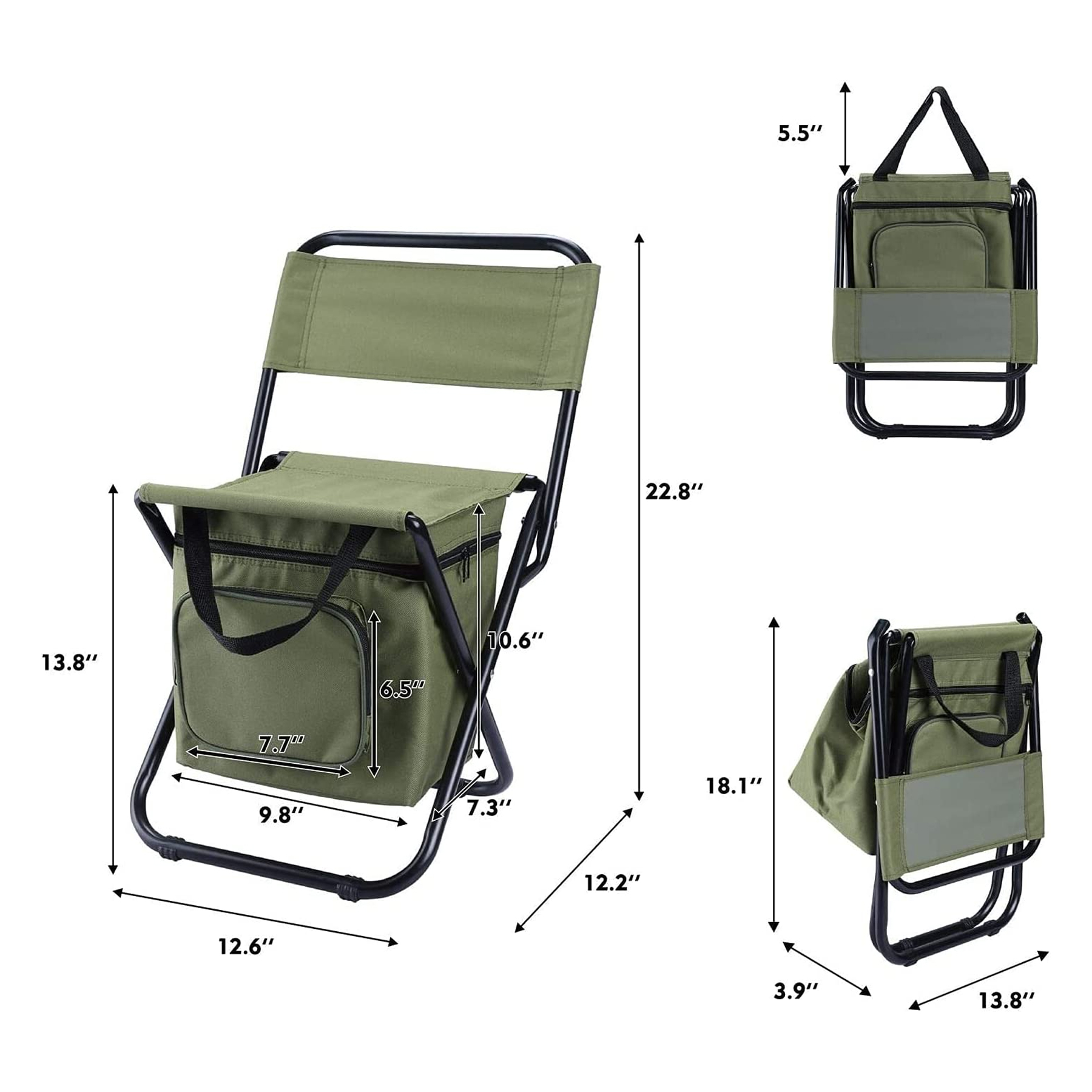 Fishing Chair with Cooler Bag 1