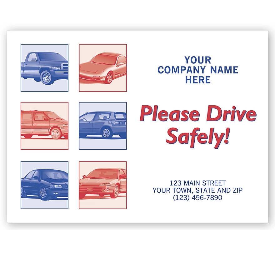 Auto Floor Mats, "Please Drive Safely!" 2