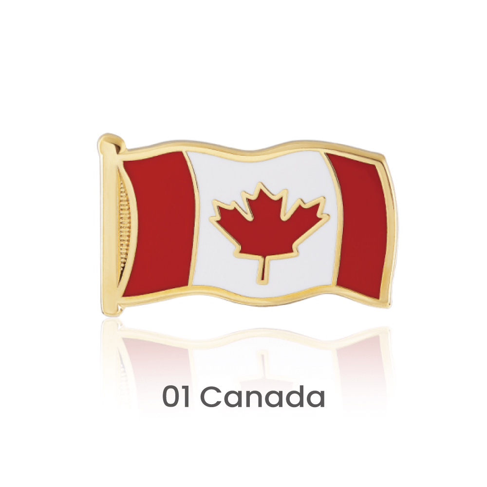 7/8 " Single Stock Flag Pins 5
