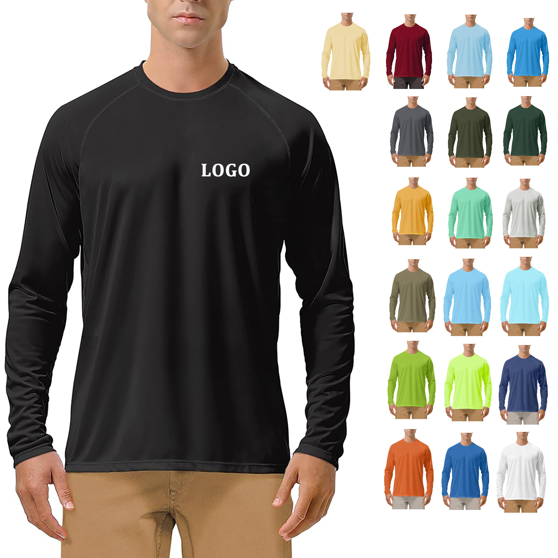 Men's UPF 50+ sun protection long sleeve 8