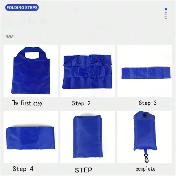 Foldable Large Grocery Reusable Shopping Bags, custom tote bag with logo imprint 5