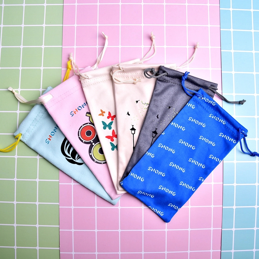 Micro-Fiber Drawstring Eyeglass Pouch Bag 4