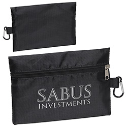 Zippered Ripstop Utility Bag with Carabiner 2