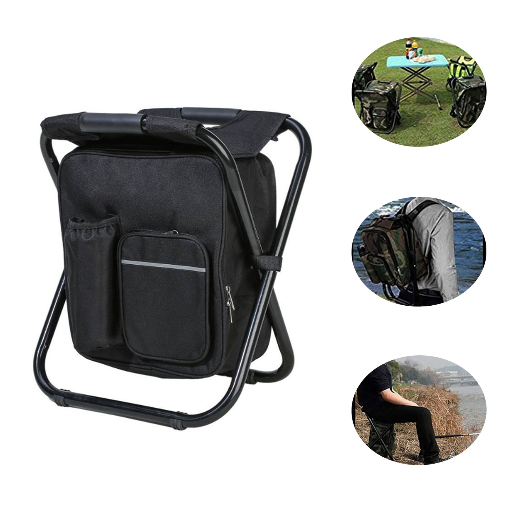 3 in 1 Cooler Backpack Foldable Fishing Chair 2