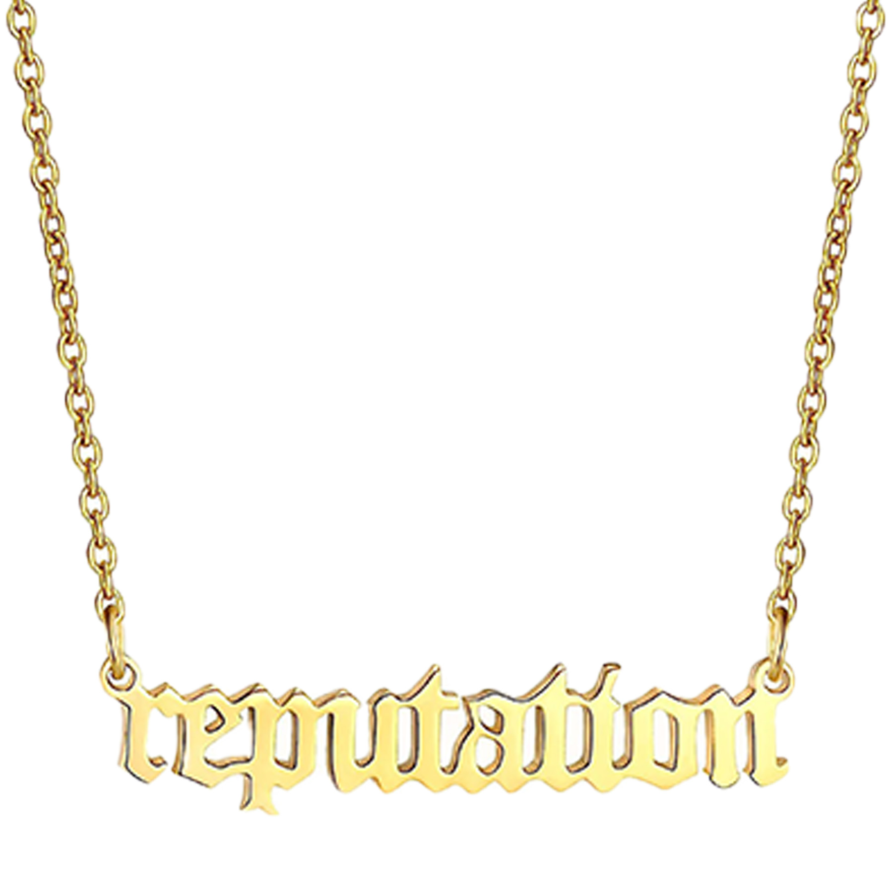 Stainless Steel Gold-Plated Name Necklace 6