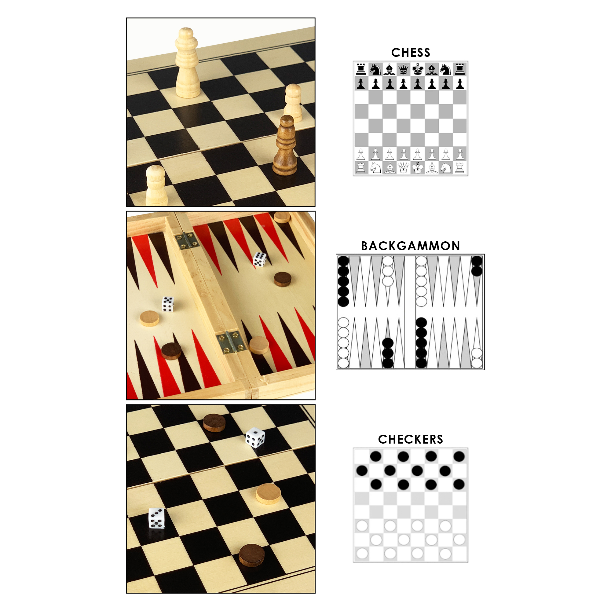 3 in 1 Wooden Play Case 4