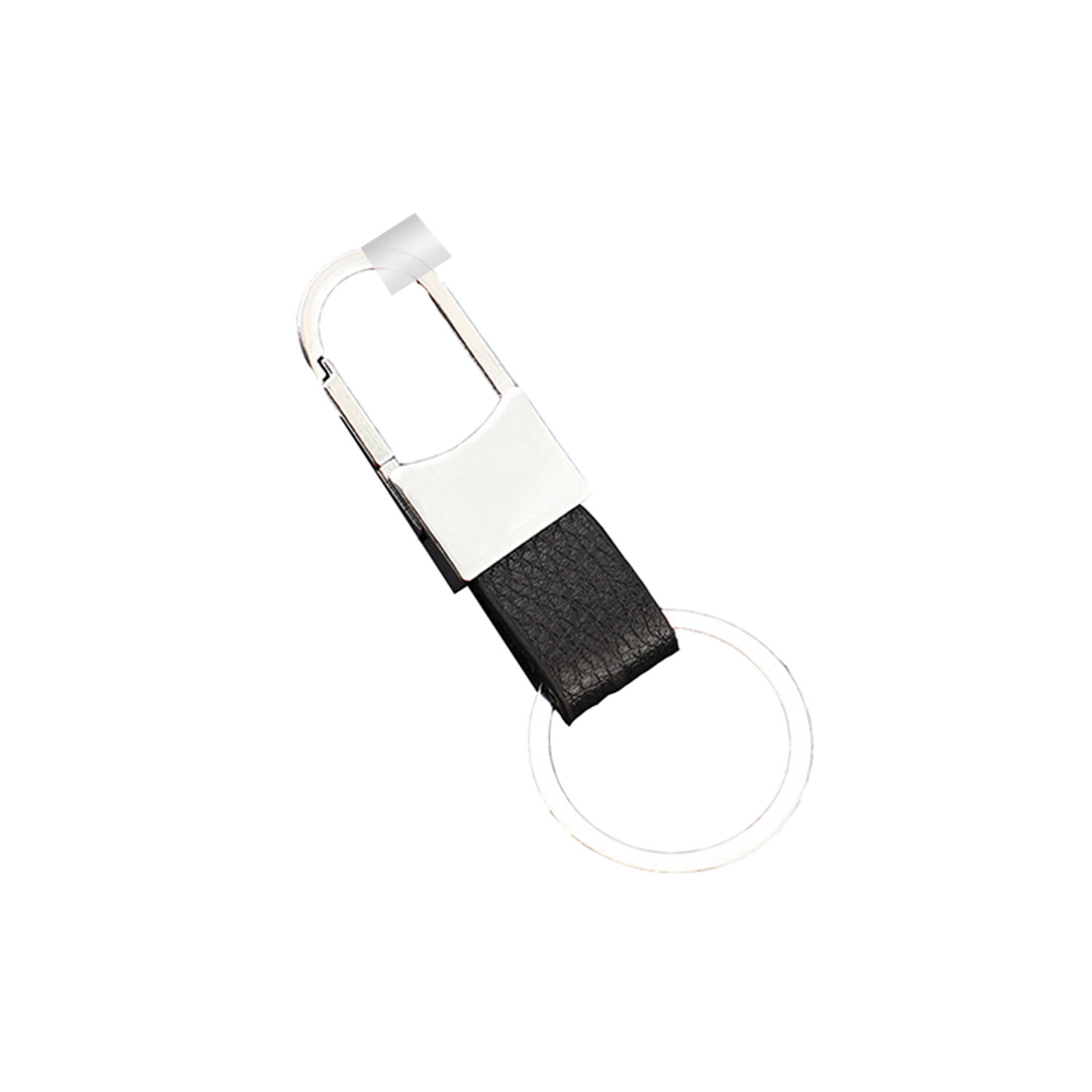Customizable Genuine Leather Men's Car Keychain 3
