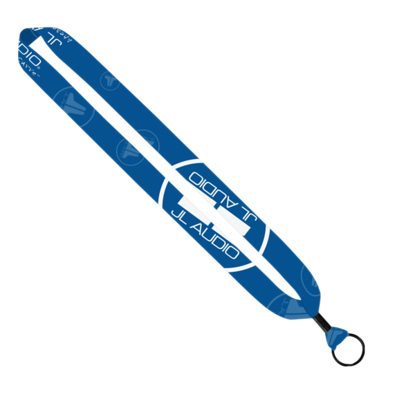 1" Dye-Sublimated Lanyard with Metal Crimp & Metal Split-Ring 15
