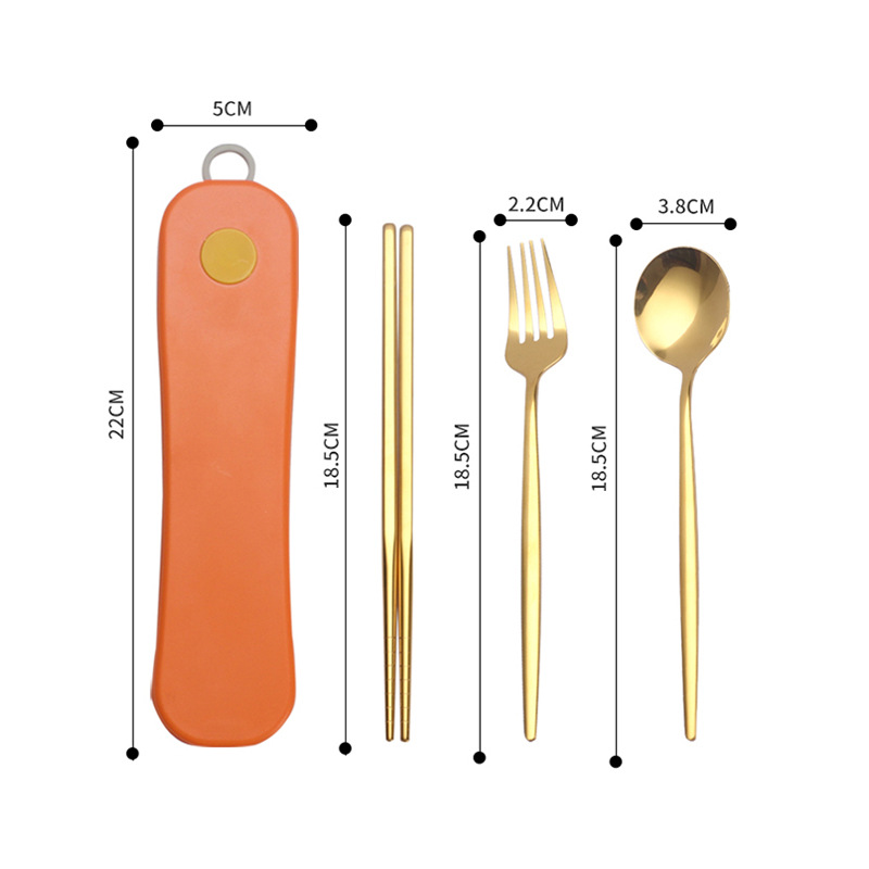 Personalized Portable Stainless Steel Cutlery Set 3
